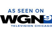 As Seen on WGN 9 Television Chicago logo