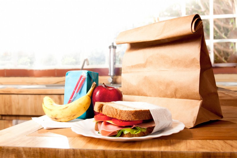 a child’s school lunch